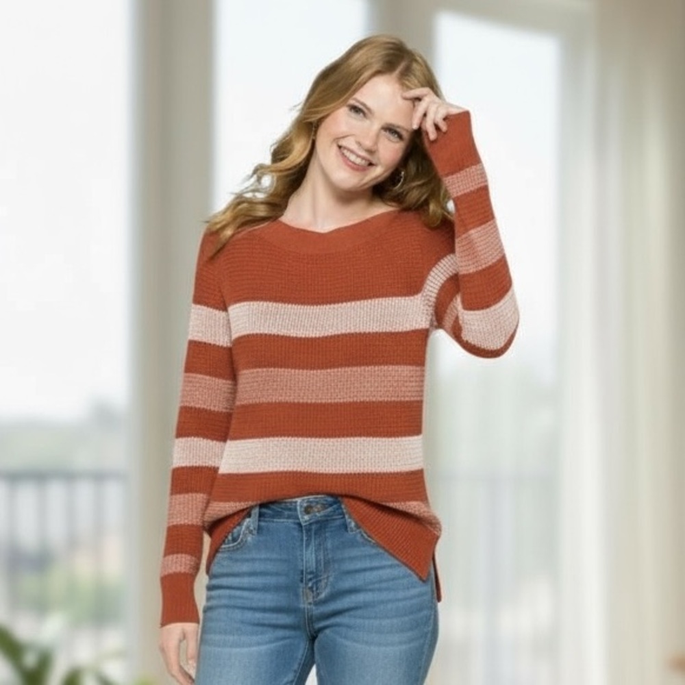 NWT Market & Spruce Stitch Fix Tawnee Waffle Stitch Sweater‎ Spring